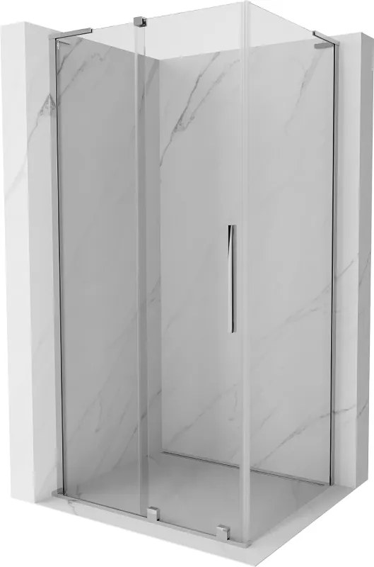 Mexen Velar L, sprchový kút s posuvnými dverami 120 x 75 cm, 8mm číre sklo, chrómová, 871-120-075-03-01