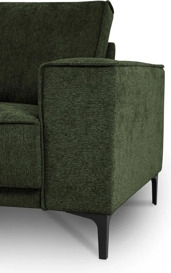 Zelená ženilková rohová pohovka (ľavý roh/s leňoškou) Copenhagen – Scandic