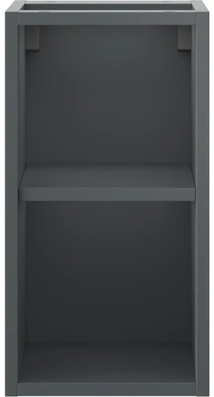 Mexen Box-A, otvorená skrinka s policou 25 cm, grafitová matná, 91AX2-0250-470-0-66