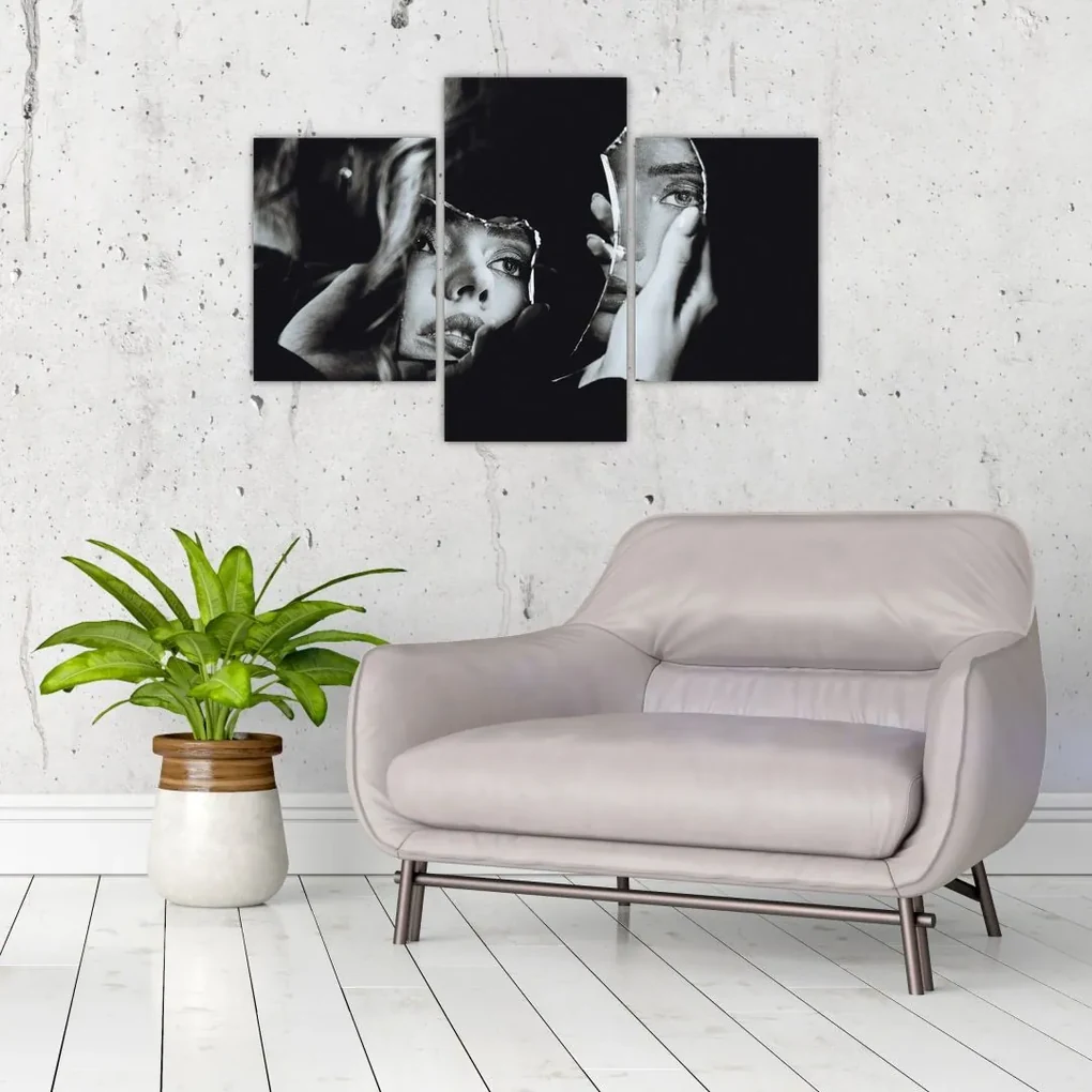Obraz - Pohľad do zrkadla (90x60 cm)