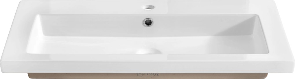 Comad Nábytkové keramické umývadlo UM-8070 SPIRIT 100 DP, 101x46 cm, biela lesklá