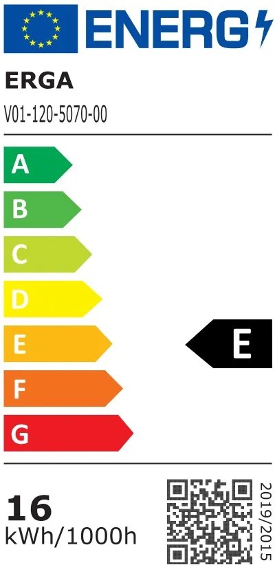 Erga Ava, LED zrkadlo 50x70cm, 1840 lm, 6500K, predné/zadné osvetlenie, ERG-V01-120-5070-00