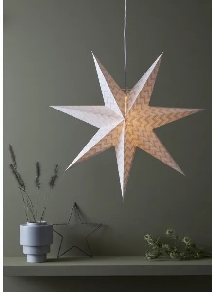 Markslöjd 705805 - Vianočná dekorácia ADMIRA 1xE14/25W/230V pr. 45 cm krémová