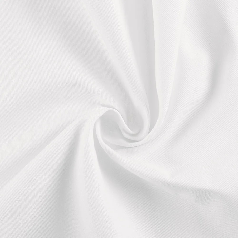 Biante Bavlnená keprová obliečka na vankúš s lemom KEP-001 Biela 60 x 60 cm