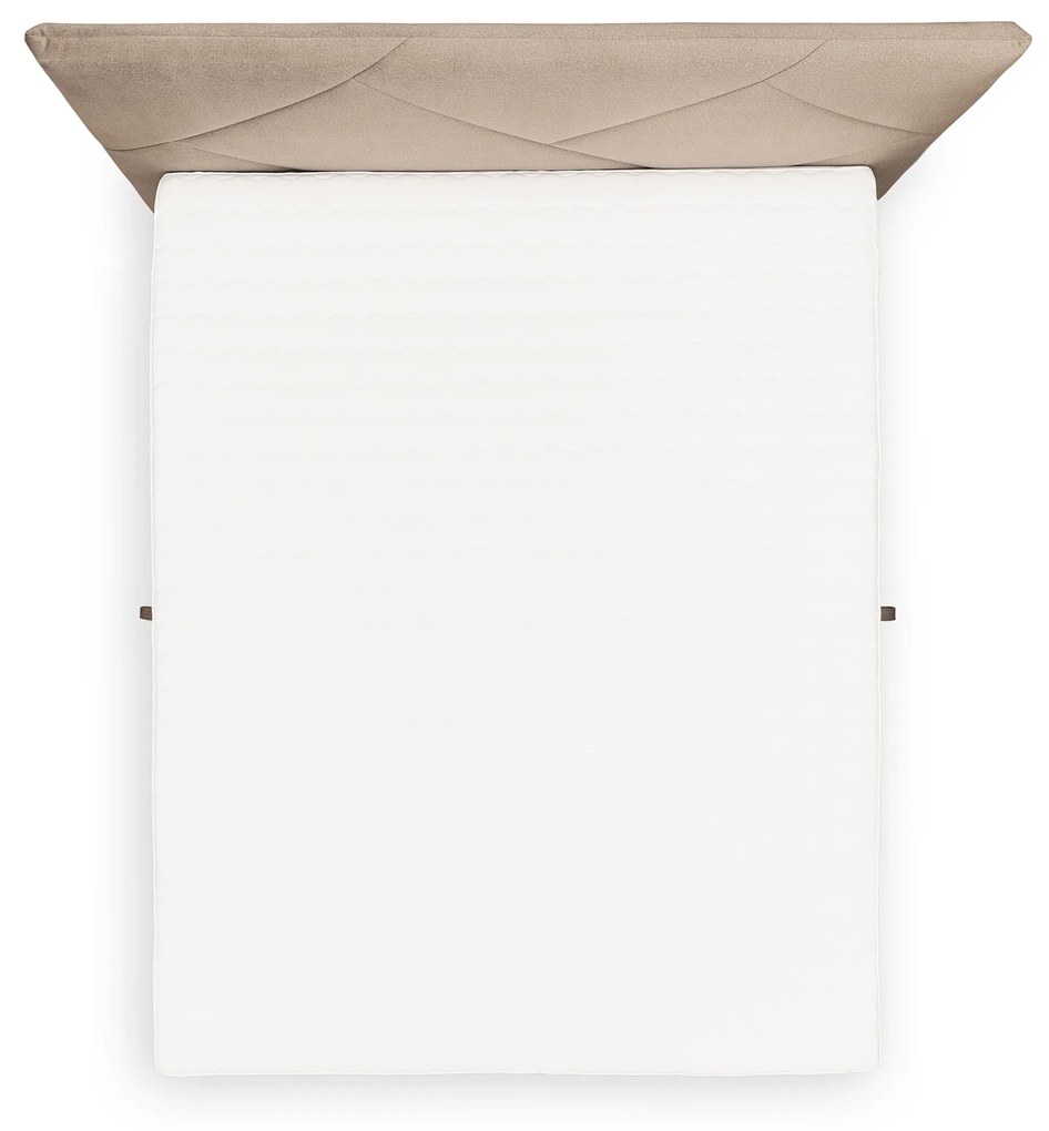 Posteľ Boxspring Wasil 160x200 s úložným priestorom - béžový zamat Element 6