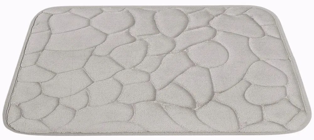 Protišmyková kúpeľňová predložka 3D 133 sand, 50x40, šedá, kúpeľňa, BO-MA