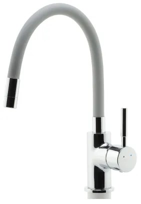 FERRO - Drezová batéria s flexibilným ramienkom lesklý chróm/šedá