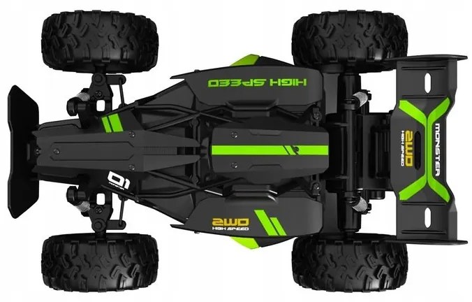 Kruzzel 22439 Terénne auto RC 1:18, 2.4Ghz, 15 km/h čierne
