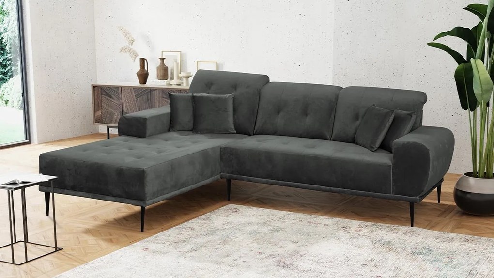 Rohová pohovka Huguk, Farby: Luxo 6610, Strana: pravá