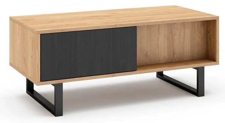 Konferenčný stolík v dekore duba v prírodnej farbe 55x110 cm Madona - Marckeric