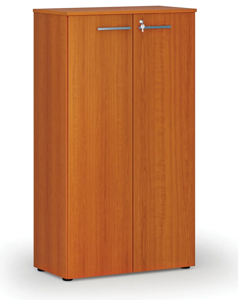 Kancelárska skriňa s dverami PRIMO WOOD, 800 x 420 x 1434 mm, čerešňa
