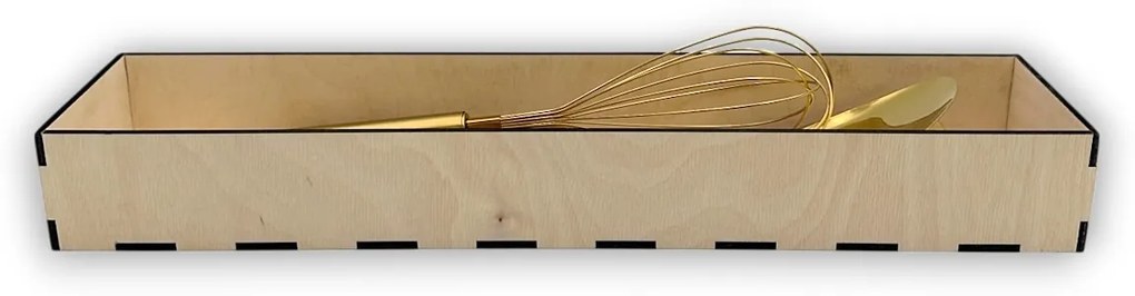 usporadejto.cz Organizér do zásuvky, vložka do zásuvky, drevený VASKY, 45,5 x 10 x 6 cm