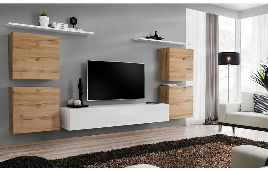 Obývacia stena Switch IV Wotan/Biely