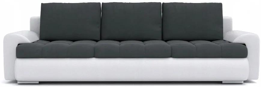 Luxusná pohovka bielo čiernej farby 216 cm