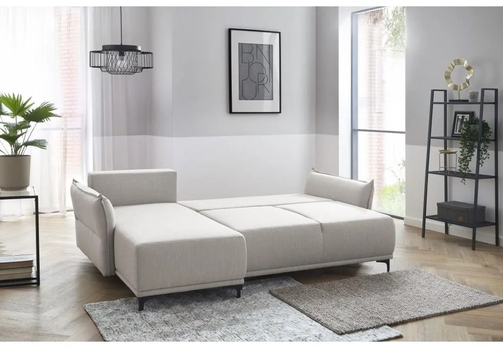 Krémová rohová sedacia súprava SORRENTO Varianta sedačky: Ľavý roh