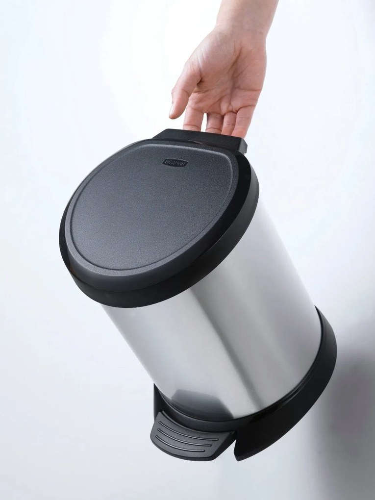 CURVER DECO BIN 5L Odpadkový kôš 24,6 x 27,7 x 21 cm strieborný 02160-599