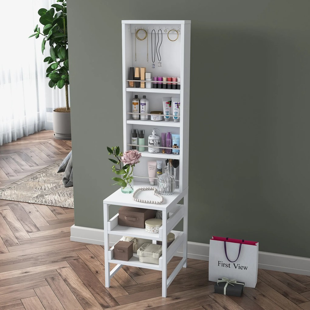 Toaletný stolík Bjorno (biela). Akcia -17%. Vlastná spoľahlivá doprava až k Vám domov. 1127588