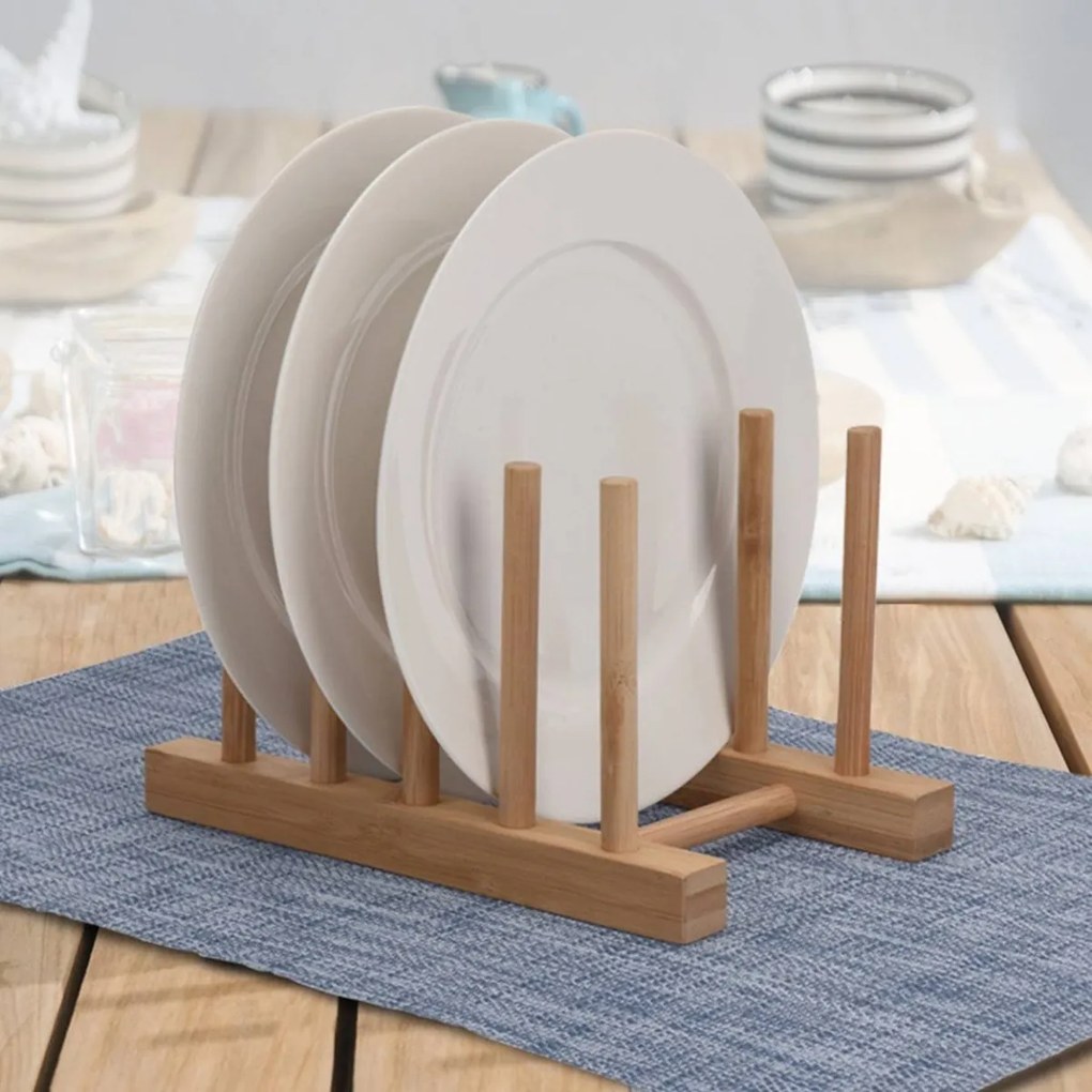 Stojan na taniere 20 cm hnedý