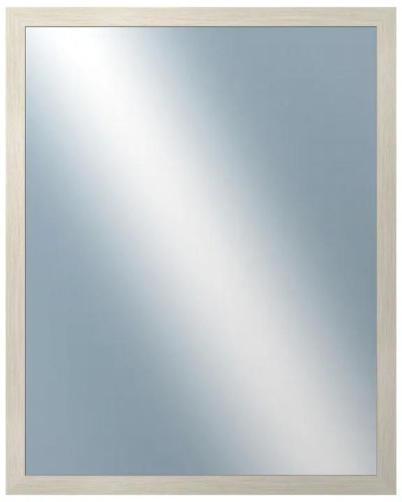 DANTIK - Zrkadlo v rámu, rozmer s rámom 40x50 cm z lišty KASETTE biela prederaná (2756)