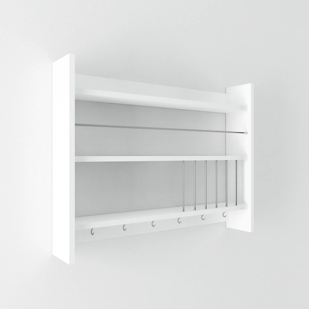 Kuchynská polica KOLIN 85 cm biela