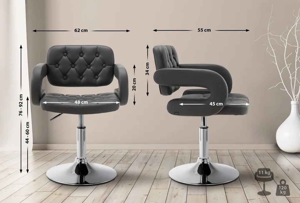 Stolička Dublin lounger - Sivá