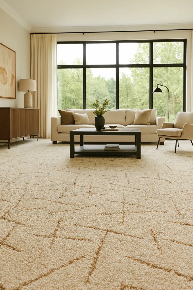 Koberec metráž Nicosia 33, na mieru, šíře 3m,4m,5m, béžová, filc, obývacia izba, ITC