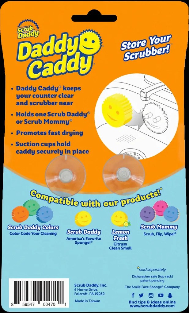 Držiak na hubku SCRUB DADDY, na 2 prísavky