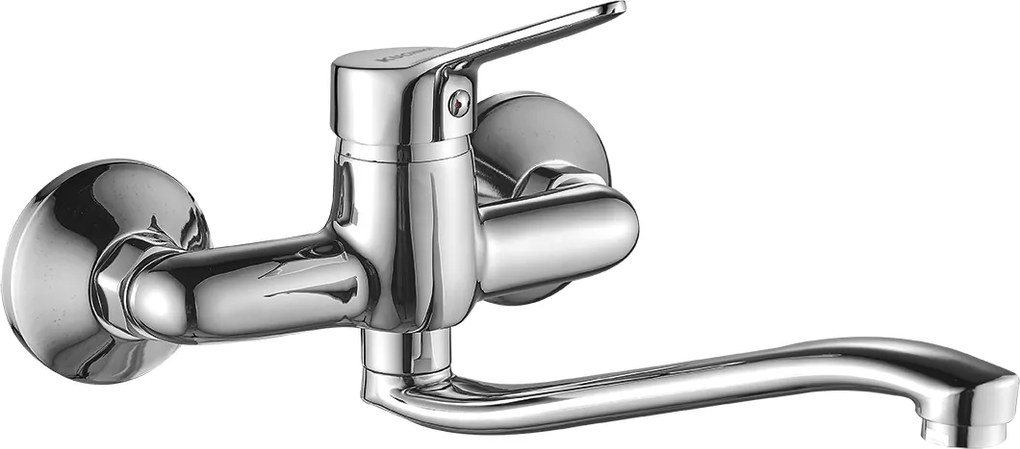 Kuchinox Tibi, nástenná umývadlová batéria L-275, chrómová, LAV-BQY_080D