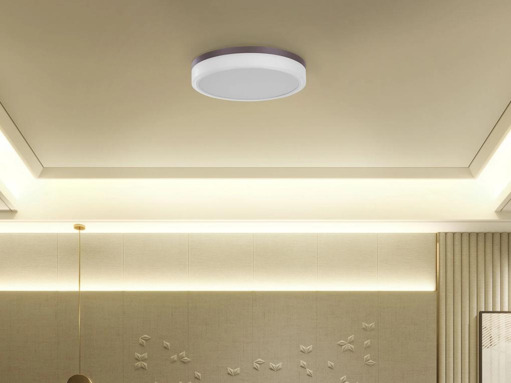 Kovové stropné LED svietidlo biele SAKAE Beliani