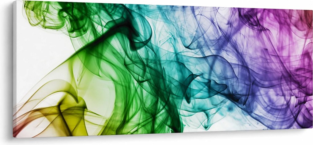 Obraz - farebný dym (120x50 cm)