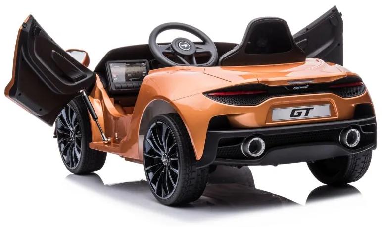 LEAN CARS Elektrické autíčko McLaren GT - lakované - zlaté - 2x45W - 12V10Ah- 2022