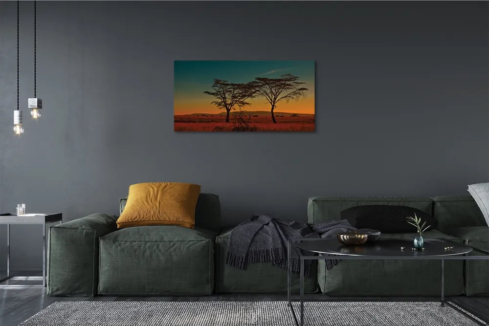Obraz canvas oblohy stromu 120x60 cm
