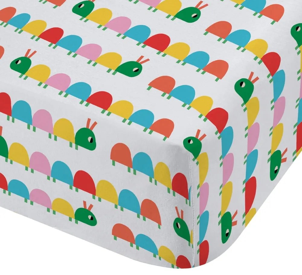 Napínacia detská plachta na jednolôžko 90x190 cm Curious Caterpillar – Catherine Lansfield