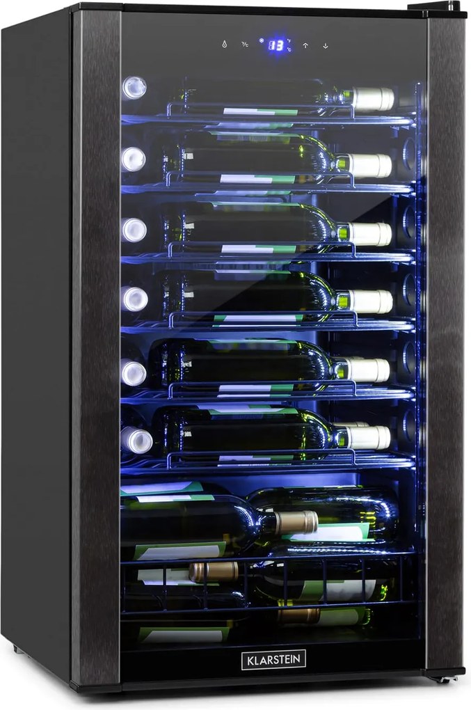 Klarstein Vinomatica, vinotéka, 95 l, dotykové ovládanie, 85 W, 4-18°C, čierna