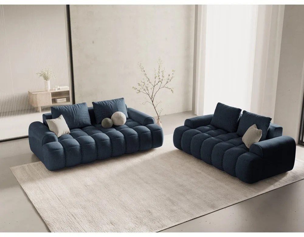 Tmavomodrá pohovka 175 cm Linz – Cosmopolitan Design