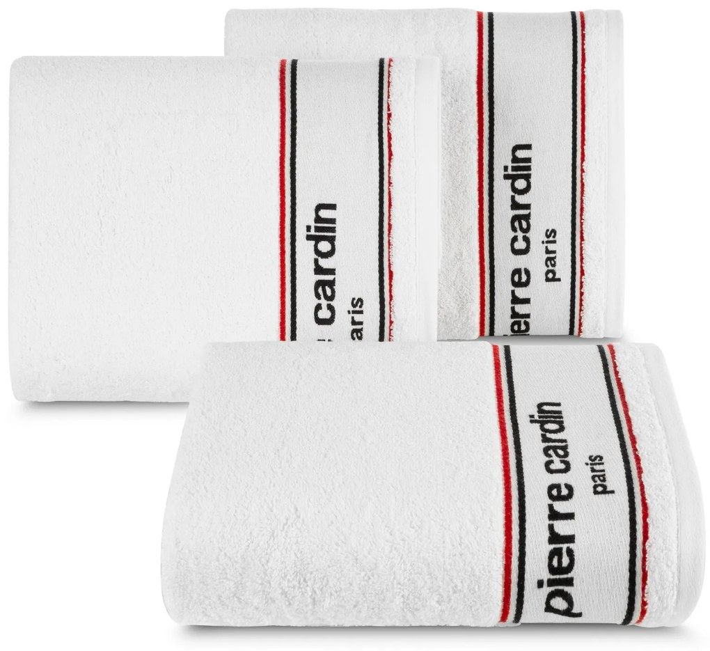 BAVLNENÝ UTERÁK PIERRE CARDIN KARL 70X140 CM BIELA