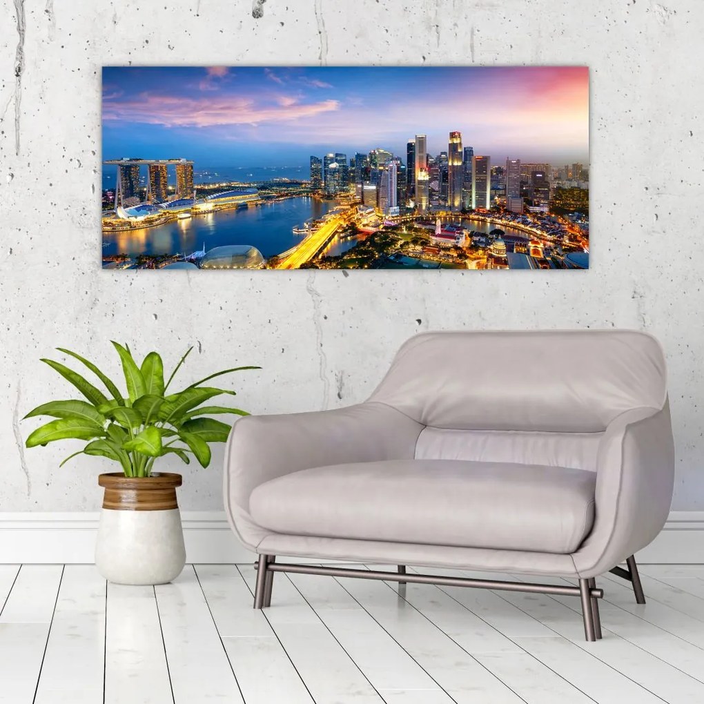 Obraz - Singapur, Ázia (120x50 cm)