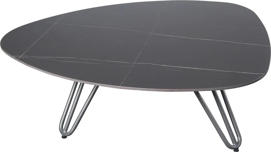 Záhradný odkladací stolík s doskou z kameňa 88x110 cm Alina – Garden Pleasure