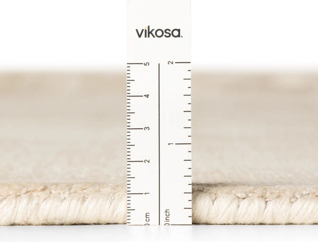 Vikosa, Kusový koberec Vikosa Jane 106293 Ivory kruh, 150x150 (priemer) kruh, biela, detská izba