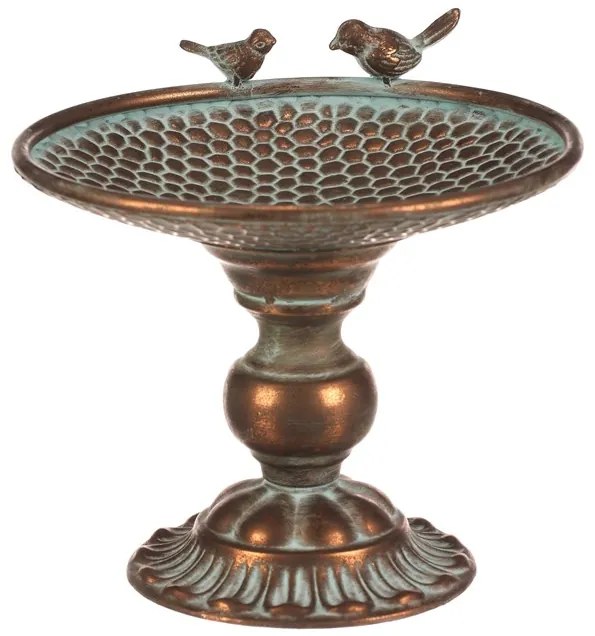 Autronic BONTEC Stojan kovový - 24 cm, aranžovací, s vtáčikmi, medený Farba: Medená