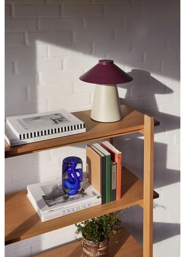 Fialovo-béžová kovová stolná lampa Chipper - Hübsch