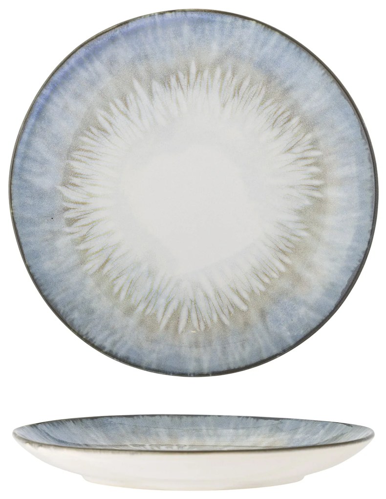 Bloomingville Keramický tanier Calen Blue Ø 22 cm