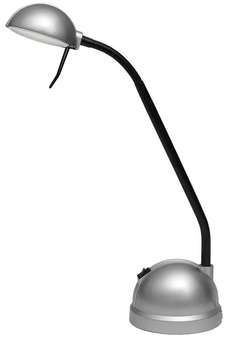 Stolová LED lampa 8W strieborná