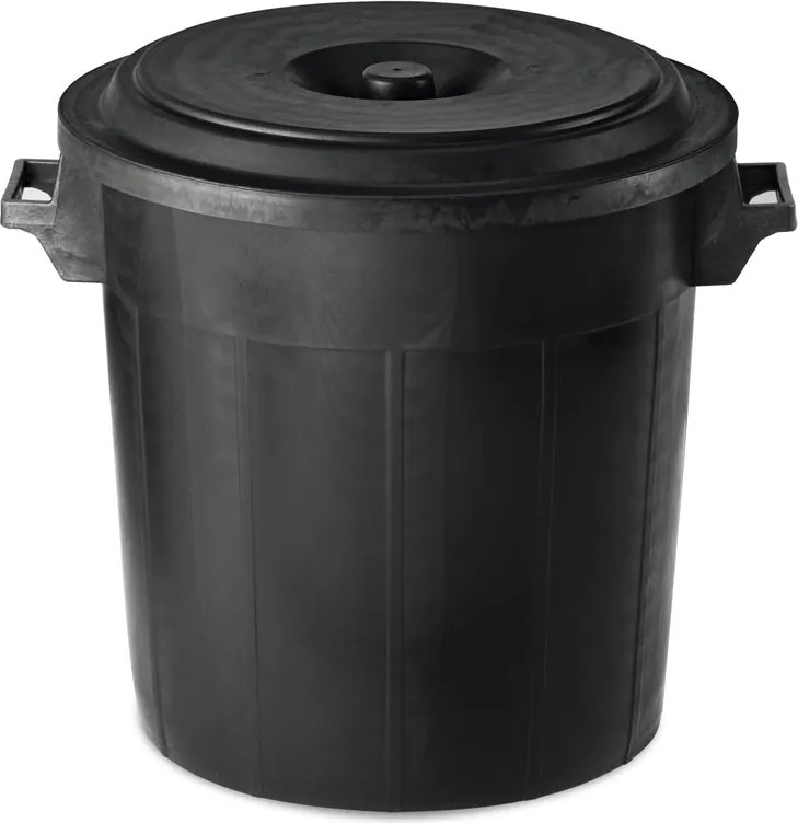 STEFANPLAST Odpadkový kôš Drum 50 l, čierny - bez veka