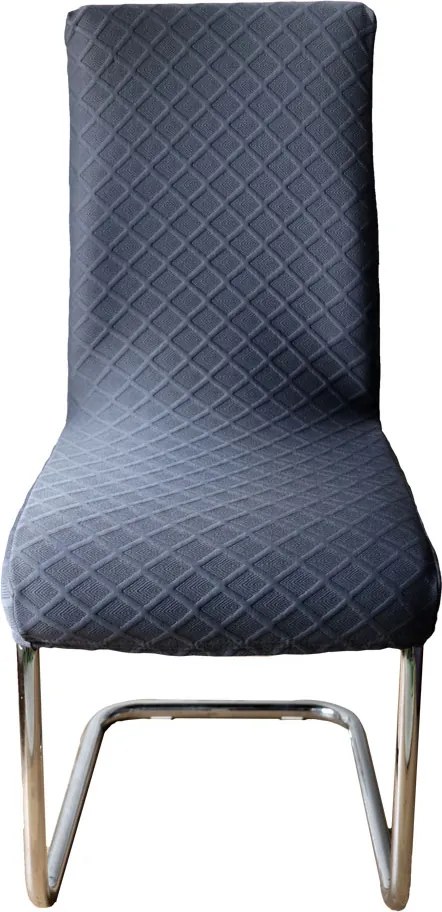 Home Elements Poťah na stoličku, tmavo sivý Množstvo: 6 ks