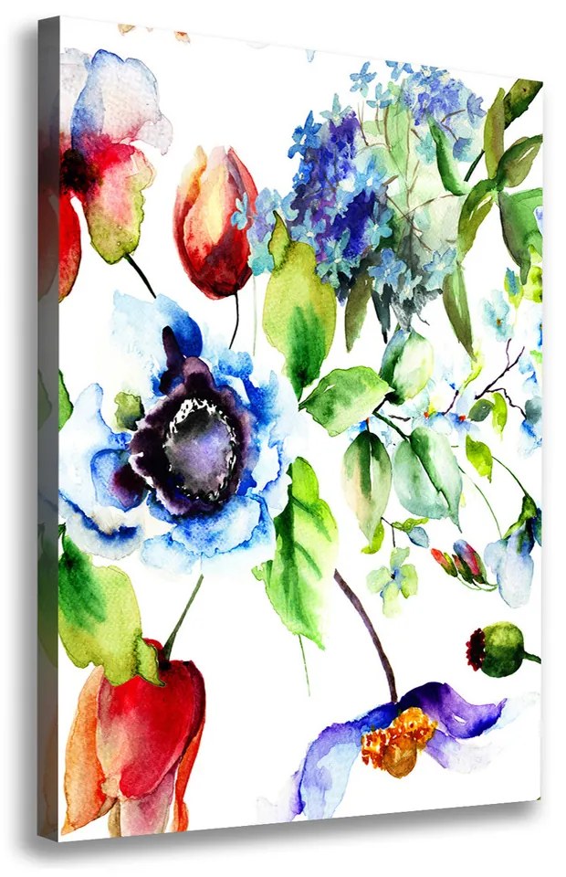 Foto obraz canvas Poľné kvety pl-oc-70x100-f-106665357