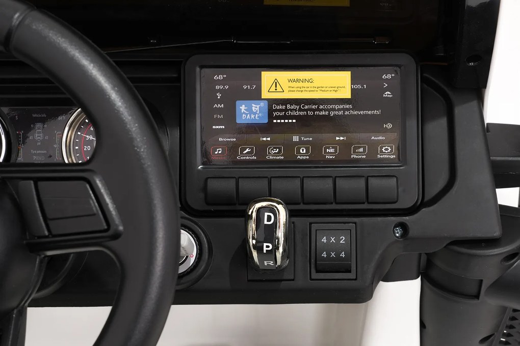 Ramiz Jeep Wrangler Rubicon LIFT elektrické autíčko pre deti biele