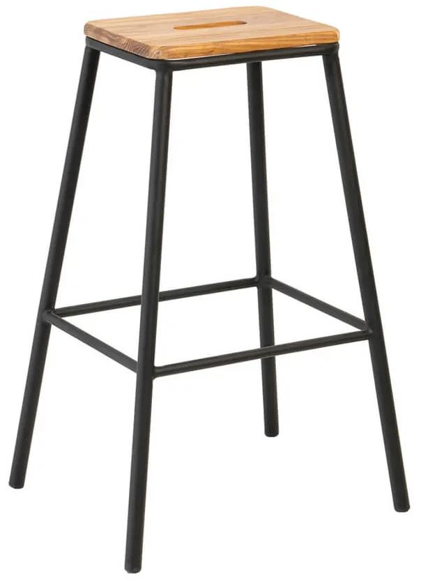 Barová stolička vanyl 77 cm čierna MUZZA