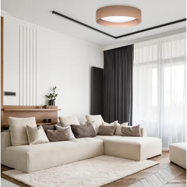 Duolla - LED Stropné svietidlo ROLLER LED/24W/230V svetlo pr. 45 cm hnedá