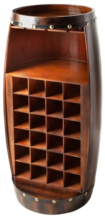 Regál na víno Winebar 97 cm hnedý